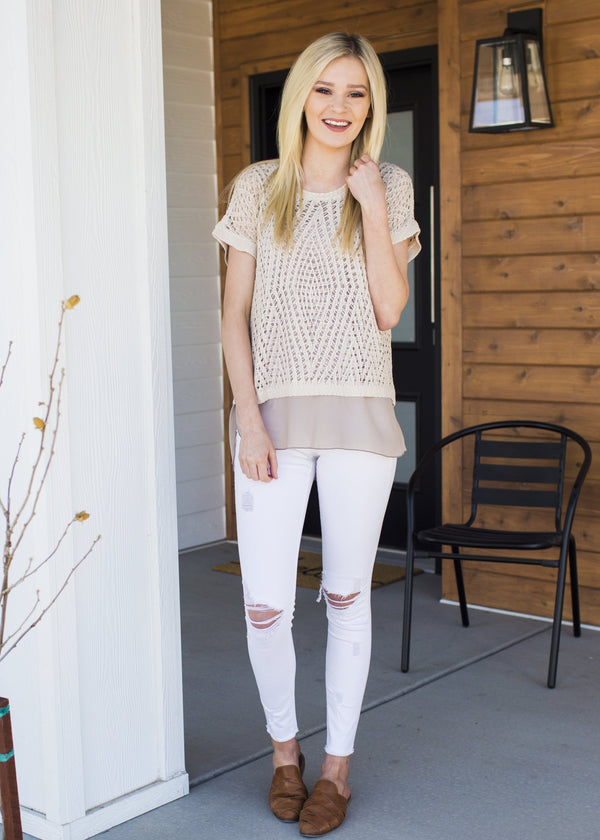 Chiffon Layered Top - Mimic Apparel