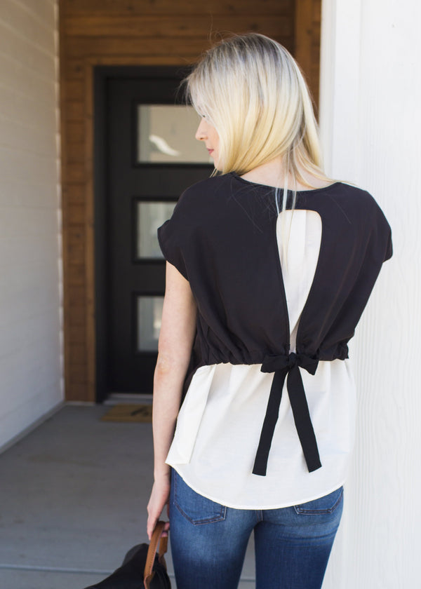 Jenny Tie Back Top - Mimic Apparel