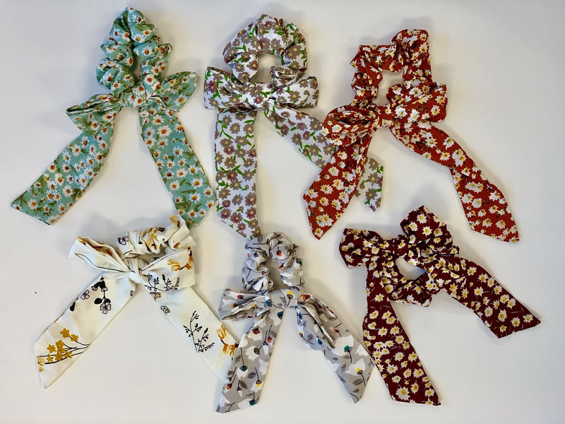 Spring-time Scrunchies with Bows - Mimic Apparel