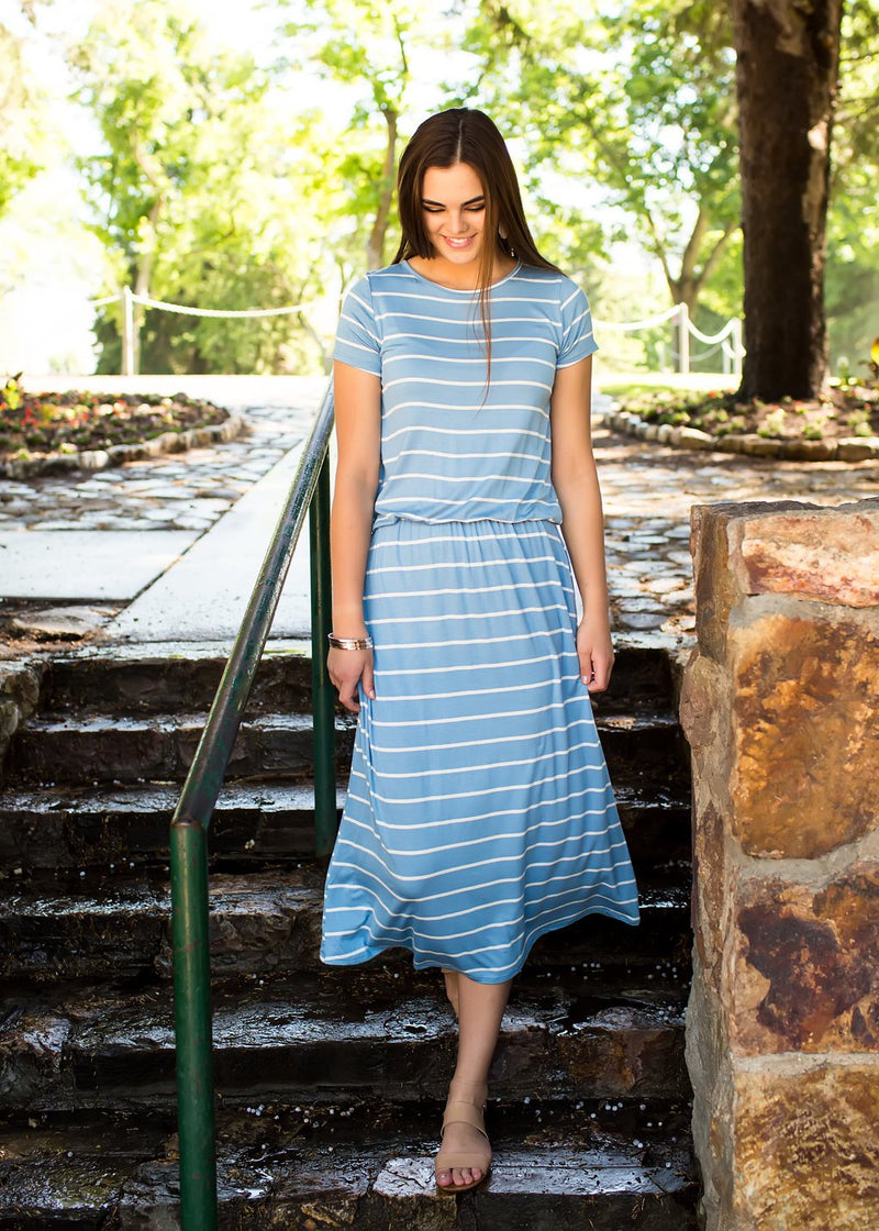 Everyday Striped Dress - Mimic Apparel