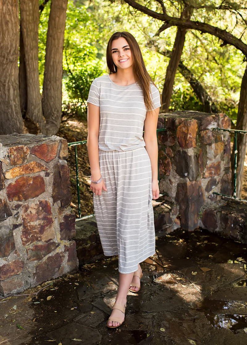 Everyday Striped Dress - Mimic Apparel