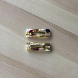 Barrette Yellow Marbled (2 pack) - Mimic Apparel