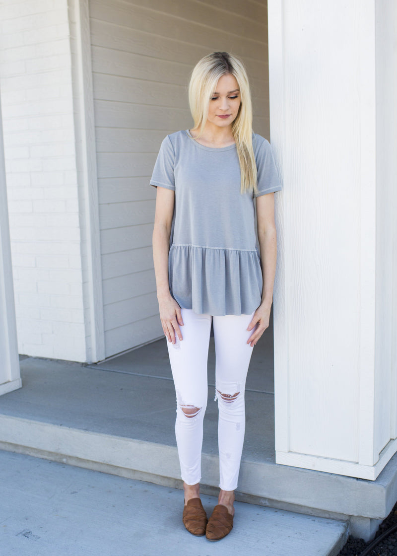 Jordan Peplum Top - Mimic Apparel