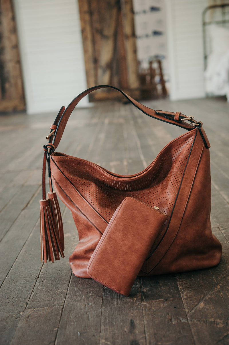 Zip Top Hobo Handbag - Mimic Apparel