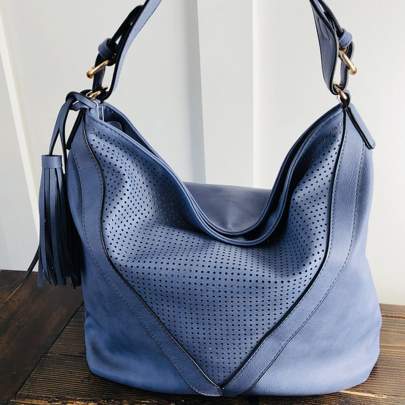 Zip Top Hobo Handbag - Mimic Apparel