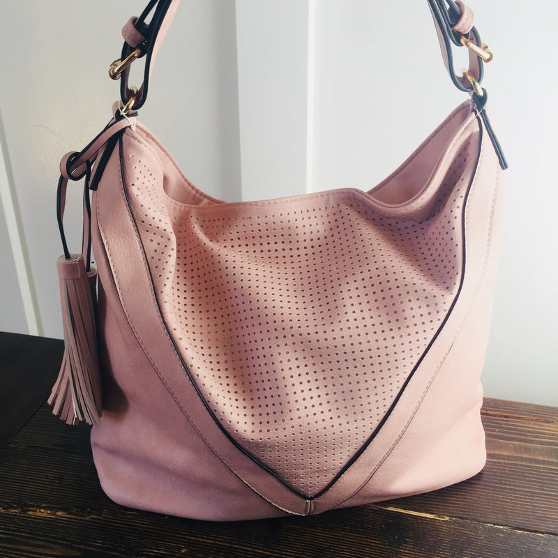 Zip Top Hobo Handbag - Mimic Apparel