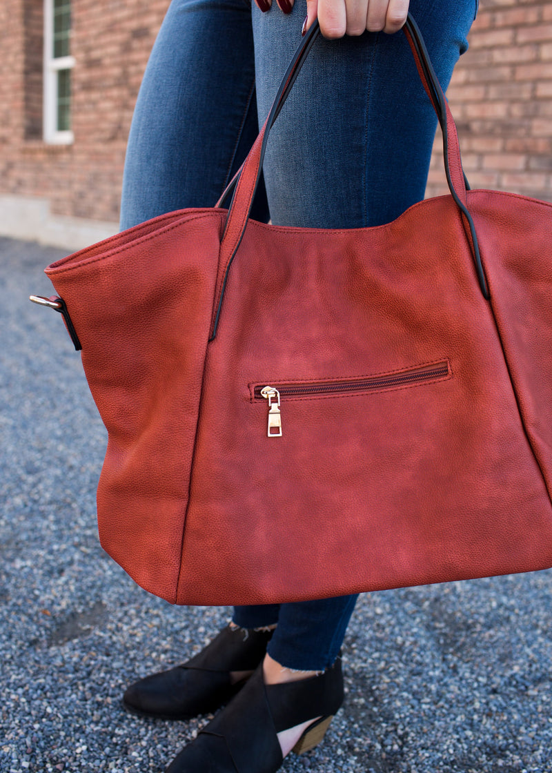 Burnt Orange Tote - Mimic Apparel