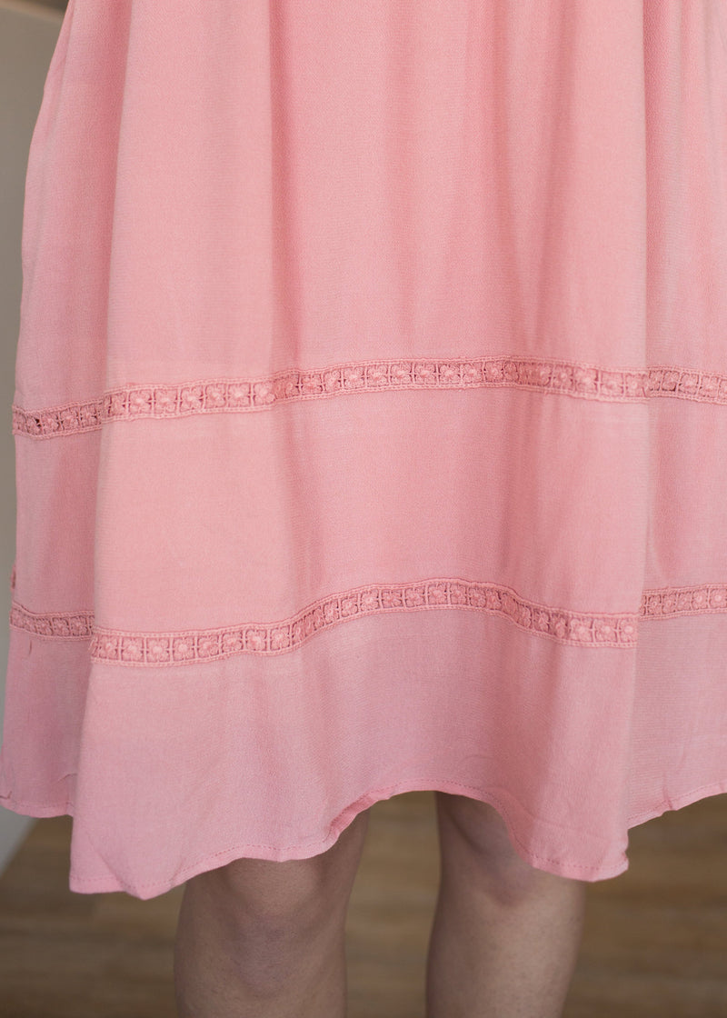 Blush Crochet Dress - Mimic Apparel