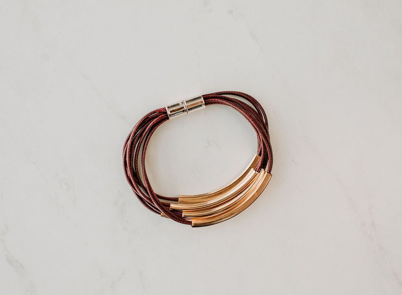 Layered Leather Bracelet - Mimic Apparel