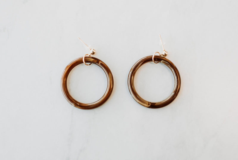 Acrylic Hoop Earrings - Mimic Apparel