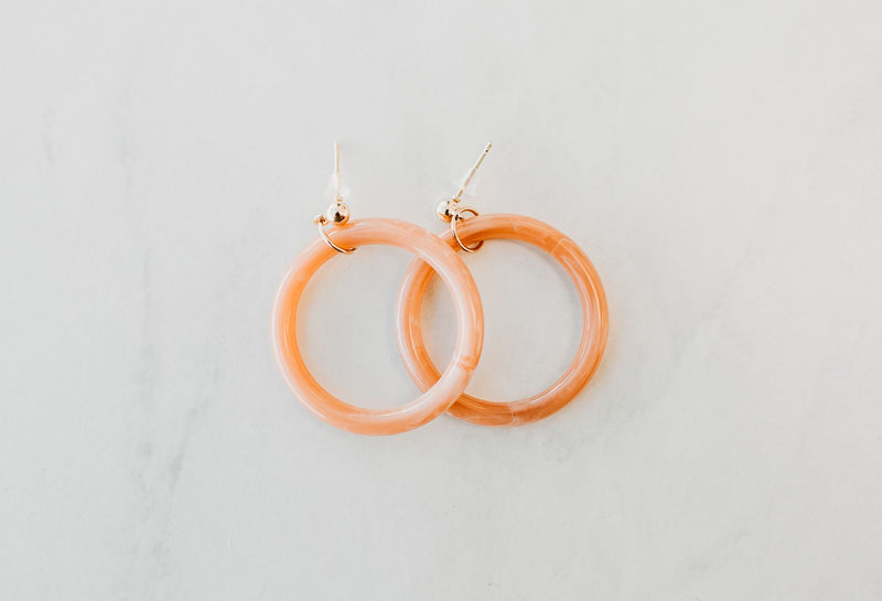 Acrylic Hoop Earrings - Mimic Apparel