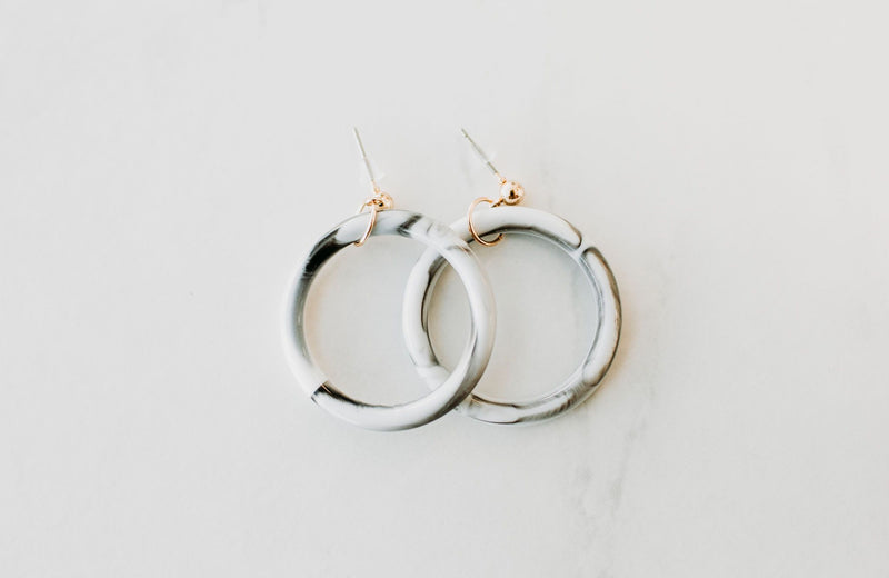 Acrylic Hoop Earrings - Mimic Apparel