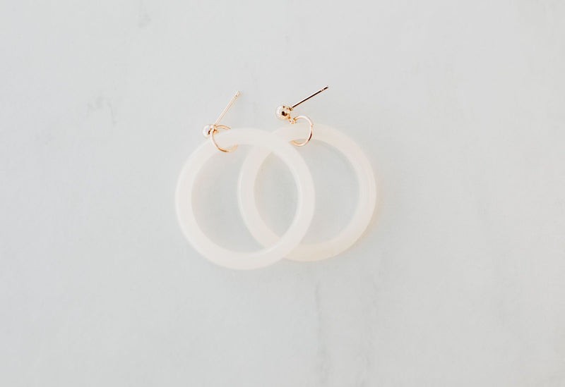 Acrylic Hoop Earrings - Mimic Apparel