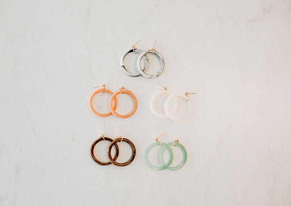 Acrylic Hoop Earrings - Mimic Apparel