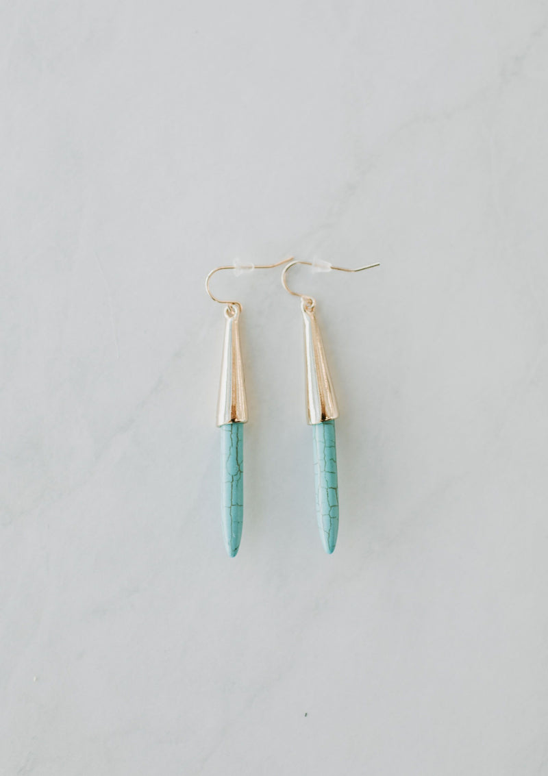 Natural Stone Drop Earrings - Mimic Apparel