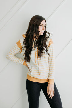 On The Go Hoodie in Mustard - Mimic Apparel