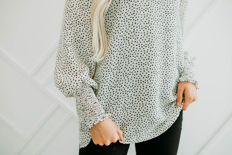 Ivory Dot Top - Mimic Apparel