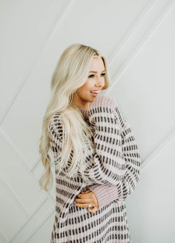 Sunday Mornings Blush Sweater - Mimic Apparel