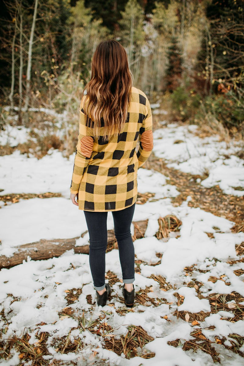 Buffalo Plaid Cardigan - Mimic Apparel