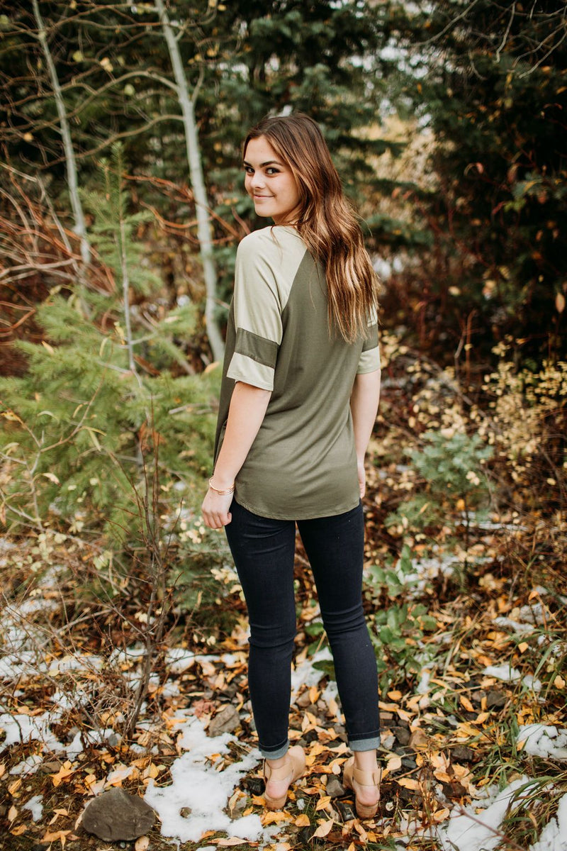 Forest Basic V-neck - Mimic Apparel