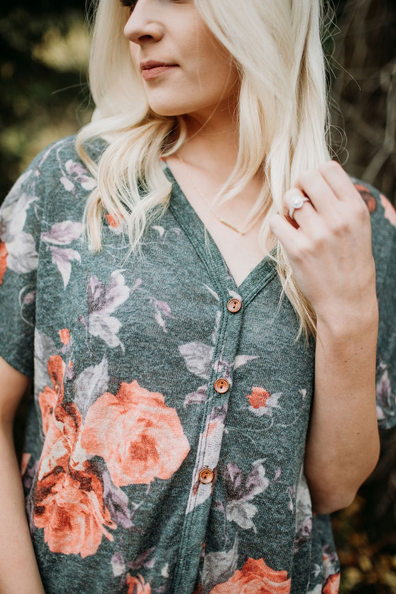 Fall for Floral Top - Mimic Apparel