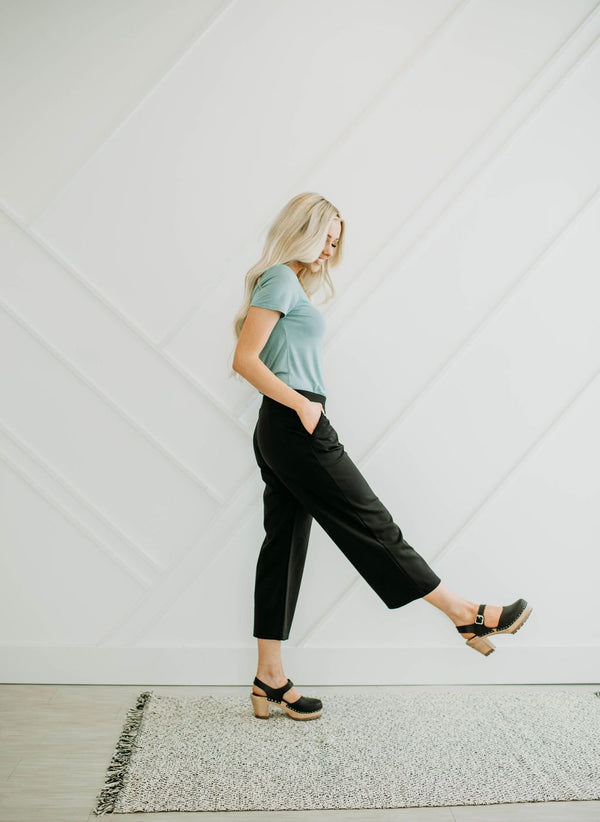 Uptown Black Culottes - Mimic Apparel