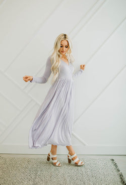 Larissa Lavender Dress - Mimic Apparel