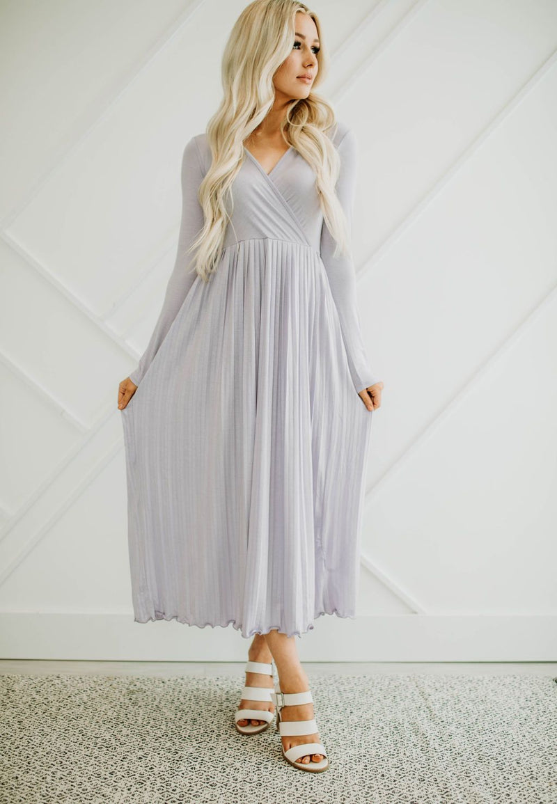 Larissa Lavender Dress - Mimic Apparel