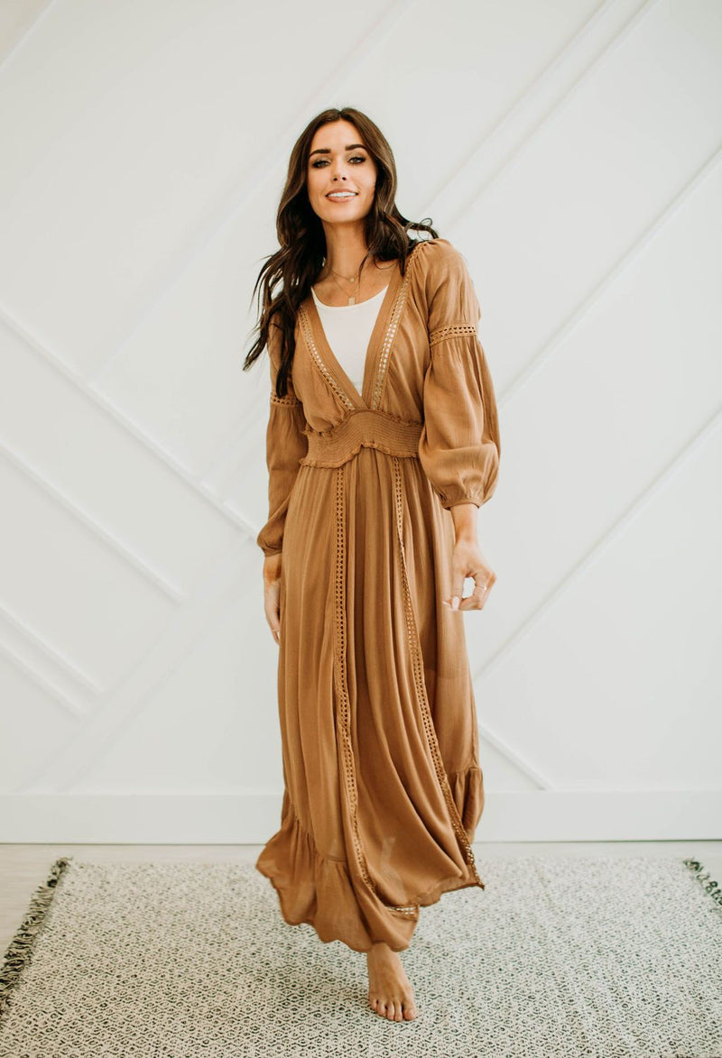 Butterscotch Maxi Dress - Mimic Apparel