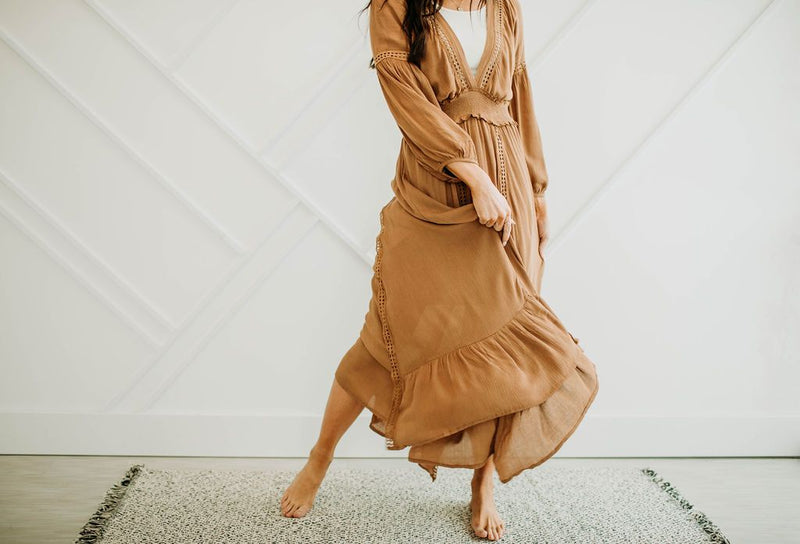 Butterscotch Maxi Dress - Mimic Apparel