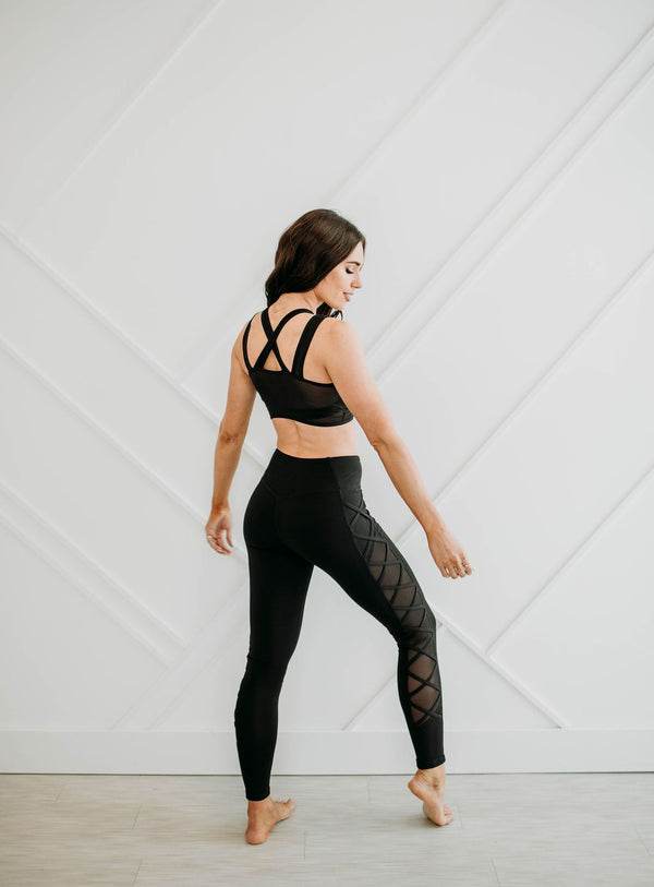 Midnight Mesh Sports Bra - Mimic Apparel