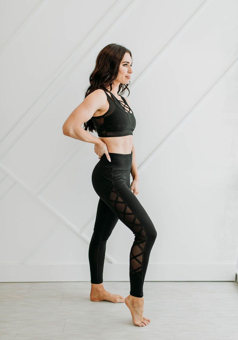 Midnight Mesh Legging - Mimic Apparel