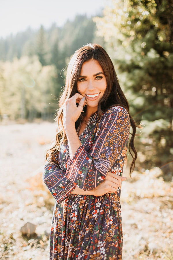 Boho Floral Dress - Mimic Apparel