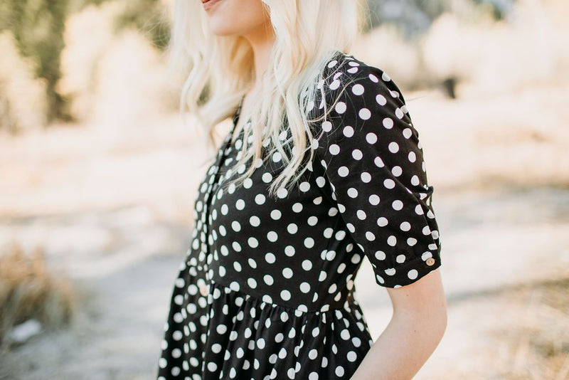 Hidden Alley Dot Dress - Mimic Apparel