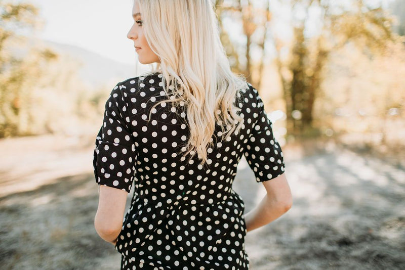 Hidden Alley Dot Dress - Mimic Apparel