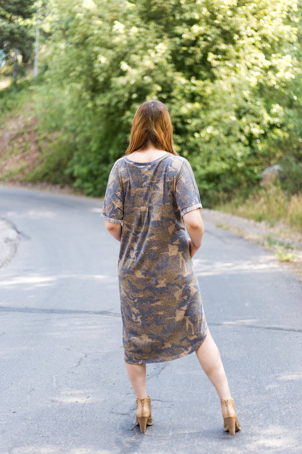 Sweet Caroline Camo Dress - Mimic Apparel