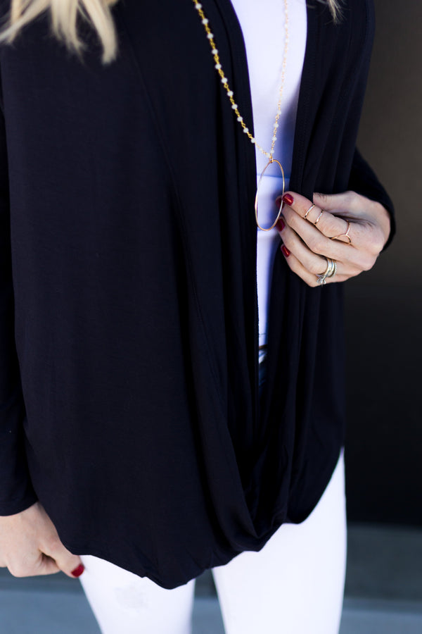 Cardigan With A Twist - Mimic Apparel